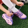 image:imageDREAM PAIRS Boys Girls Baseball Soccer Cleats  Football Kids Toddler Youth Comfortable Stable Lightweight Soccer Shoes Cleats with Cushioned InsolePinkPurple