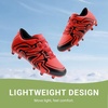image:imageDREAM PAIRS Boys Girls Baseball Soccer Cleats  Football Kids Toddler Youth Comfortable Stable Lightweight Soccer Shoes Cleats with Cushioned InsoleRedBlackSilver