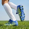 image:imageDREAM PAIRS Boys Girls Baseball Soccer Cleats  Football Kids Toddler Youth Comfortable Stable Lightweight Soccer Shoes Cleats with Cushioned InsoleRoyalLemonGreenSilver
