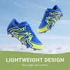 image:imageDREAM PAIRS Boys Girls Baseball Soccer Cleats  Football Kids Toddler Youth Comfortable Stable Lightweight Soccer Shoes Cleats with Cushioned InsoleRoyalLemonGreenSilver