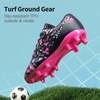 image:imageDREAM PAIRS Boys Girls Soccer Cleats  Youth Firm Ground Athletic Outdoor Training Football Shoes for Little Kid Big Kid ToddlerBlackHot Pink