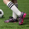 image:imageDREAM PAIRS Boys Girls Soccer Cleats  Youth Firm Ground Athletic Outdoor Training Football Shoes for Little Kid Big Kid ToddlerBlackHot Pink