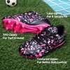 image:imageDREAM PAIRS Boys Girls Soccer Cleats  Youth Firm Ground Athletic Outdoor Training Football Shoes for Little Kid Big Kid ToddlerBlackHot Pink
