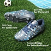 image:imageDREAM PAIRS Boys Girls Soccer Cleats  Youth Firm Ground Athletic Outdoor Training Football Shoes for Little Kid Big Kid ToddlerDarkGreyRoyalBlue