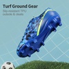 image:imageDREAM PAIRS Boys Girls Soccer Cleats  Youth Firm Ground Athletic Outdoor Training Football Shoes for Little Kid Big Kid ToddlerNavyBlueBlackNeon Green