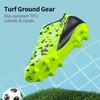 image:imageDREAM PAIRS Boys Girls Soccer Cleats  Youth Firm Ground Athletic Outdoor Training Football Shoes for Little Kid Big Kid ToddlerNeon GreenBlack