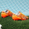 image:imageDREAM PAIRS Boys Girls Soccer Cleats  Youth Firm Ground Athletic Outdoor Training Football Shoes for Little Kid Big Kid ToddlerOrangeDarkGreyYellow