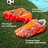 image:imageDREAM PAIRS Boys Girls Soccer Cleats  Youth Firm Ground Athletic Outdoor Training Football Shoes for Little Kid Big Kid ToddlerOrangeDarkGreyYellow