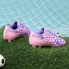 image:imageDREAM PAIRS Boys Girls Soccer Cleats  Youth Firm Ground Athletic Outdoor Training Football Shoes for Little Kid Big Kid ToddlerPinkPurple