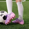 image:imageDREAM PAIRS Boys Girls Soccer Cleats  Youth Firm Ground Athletic Outdoor Training Football Shoes for Little Kid Big Kid ToddlerPinkPurple