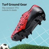 image:imageDREAM PAIRS Boys Girls Soccer Cleats  Youth Firm Ground Athletic Outdoor Training Football Shoes for Little Kid Big Kid ToddlerRedBlack