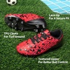 image:imageDREAM PAIRS Boys Girls Soccer Cleats  Youth Firm Ground Athletic Outdoor Training Football Shoes for Little Kid Big Kid ToddlerRedBlack