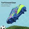 image:imageDREAM PAIRS Boys Girls Soccer Cleats  Youth Firm Ground Athletic Outdoor Training Football Shoes for Little Kid Big Kid ToddlerRoyal BlueNeon Green