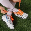 image:imageDREAM PAIRS Boys Girls Soccer Cleats  Youth Firm Ground Athletic Outdoor Training Football Shoes for Little Kid Big Kid ToddlerWhiteRoyalBlueOrange