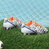 image:imageDREAM PAIRS Boys Girls Soccer Cleats  Youth Firm Ground Athletic Outdoor Training Football Shoes for Little Kid Big Kid ToddlerWhiteRoyalBlueOrange