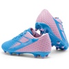image:imageDREAM PAIRS Girl Toddler Boys Soccer Cleats  Textured Upper Improves Control Rubber Outsole Boosts Grip EVA Footbed Adds Cushioning Arch Support Reduces FatiguePinkBlue
