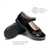 image:imageDREAM PAIRS Girls Mary Jane School Flower Shoes  Uniform Arch Support Dress Flats Cute Floral Decoration Antislip Flexible Sole for Little Big GirlAll Black