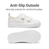 image:imageDREAM PAIRS Kids Sneakers Hook amp Loops  Playful cartoon design Breathable upper Lightweight Girls toddler Canvas ShoesBeigeMulti