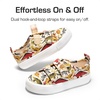 image:imageDREAM PAIRS Kids Sneakers Hook amp Loops  Playful cartoon design Breathable upper Lightweight Girls toddler Canvas ShoesBrownDinosaur