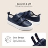image:imageDREAM PAIRS Kids Sneakers Hook amp Loops  Playful cartoon design Breathable upper Lightweight Girls toddler Canvas ShoesDenim Blue