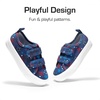 image:imageDREAM PAIRS Kids Sneakers Hook amp Loops  Playful cartoon design Breathable upper Lightweight Girls toddler Canvas ShoesNavyStar