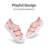 image:imageDREAM PAIRS Kids Sneakers Hook amp Loops  Playful cartoon design Breathable upper Lightweight Girls toddler Canvas ShoesPink