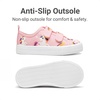 image:imageDREAM PAIRS Kids Sneakers Hook amp Loops  Playful cartoon design Breathable upper Lightweight Girls toddler Canvas ShoesPink
