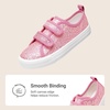image:imageDREAM PAIRS Kids Sneakers Hook amp Loops  Playful cartoon design Breathable upper Lightweight Girls toddler Canvas ShoesPink Glitter