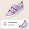 image:imageDREAM PAIRS Kids Sneakers Hook amp Loops  Playful cartoon design Breathable upper Lightweight Girls toddler Canvas ShoesPurple
