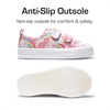 image:imageDREAM PAIRS Kids Sneakers Hook amp Loops  Playful cartoon design Breathable upper Lightweight Girls toddler Canvas ShoesRainbow