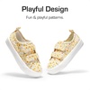image:imageDREAM PAIRS Kids Sneakers Hook amp Loops  Playful cartoon design Breathable upper Lightweight Girls toddler Canvas ShoesYellowFlower