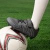 image:imageDREAM PAIRS Kids Soccer Cleats Boys Girls  Kids Youth Multi Ground Outdoor Football Shoes for LittleBig Kid StrikeLine StrapBlackDark Grey