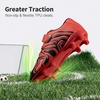 image:imageDREAM PAIRS Kids Soccer Cleats Boys Girls  Kids Youth Multi Ground Outdoor Football Shoes for LittleBig Kid StrikeLine StrapRedBlack