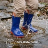 image:imageDREAM PAIRS Kids Waterproof Rain Boots  LightweightNonSlip OutsoleOutdoor Rainy PlayCute Printed PatternsUnisex Boys Girls ToddlerBlue