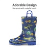 image:imageDREAM PAIRS Kids Waterproof Rain Boots  LightweightNonSlip OutsoleOutdoor Rainy PlayCute Printed PatternsUnisex Boys Girls ToddlerDark Blue