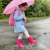 image:imageDREAM PAIRS Kids Waterproof Rain Boots  LightweightNonSlip OutsoleOutdoor Rainy PlayCute Printed PatternsUnisex Boys Girls ToddlerHot Pink