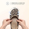 image:imageDREAM PAIRS Womens Ballet Flats Wide Toe Arch Support  Comfort Barefoot Knit Breathable Foldable Antislip Flats Walking ShoesLeopard
