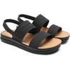 image:imageDREAM PAIRS Womens Beach Water Summer Flat Sandals  Lightweight Quickdry Upper Footbed with Arch Support Nonslip amp Durable TPR Outsole for Beach or City WalkingBlack