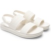 image:imageDREAM PAIRS Womens Beach Water Summer Flat Sandals  Lightweight Quickdry Upper Footbed with Arch Support Nonslip amp Durable TPR Outsole for Beach or City WalkingAll White