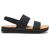 image:imageDREAM PAIRS Womens Beach Water Summer Flat Sandals  Lightweight Quickdry Upper Footbed with Arch Support Nonslip amp Durable TPR Outsole for Beach or City WalkingBlack