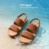 image:imageDREAM PAIRS Womens Beach Water Summer Flat Sandals  Lightweight Quickdry Upper Footbed with Arch Support Nonslip amp Durable TPR Outsole for Beach or City WalkingBrown