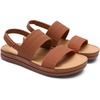 image:imageDREAM PAIRS Womens Beach Water Summer Flat Sandals  Lightweight Quickdry Upper Footbed with Arch Support Nonslip amp Durable TPR Outsole for Beach or City WalkingBrown
