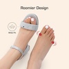image:imageDREAM PAIRS Womens Chunky Low Heeled Sandals  Comfortable Open Toe Ankle Strap Classic Short Block Sandals with Buckle for Daily Work Wedding PartySilverglitter