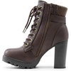 image:imageDREAM PAIRS Womens Lace up Combat Ankle Booties ShoesBrown