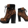 image:imageDREAM PAIRS Womens Lace up Combat Ankle Booties ShoesLeopard
