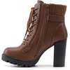 image:imageDREAM PAIRS Womens Lace up Combat Ankle Booties ShoesTan