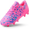 image:imageDREAM PAIRS Boys Girls Soccer Cleats  Youth Firm Ground Athletic Outdoor Training Football Shoes for Little Kid Big Kid ToddlerFuchsiaPinkRoyalBlue