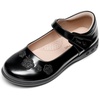 image:imageDREAM PAIRS Girls Mary Jane School Flower Shoes  Uniform Arch Support Dress Flats Cute Floral Decoration Antislip Flexible Sole for Little Big GirlAll Black