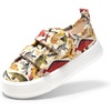 image:imageDREAM PAIRS Kids Sneakers Hook amp Loops  Playful cartoon design Breathable upper Lightweight Girls toddler Canvas ShoesBrownDinosaur