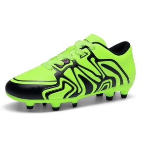 image:imageDREAM PAIRS Boys Girls Baseball Soccer Cleats  Football Kids Toddler Youth Comfortable Stable Lightweight Soccer Shoes Cleats with Cushioned InsoleNeon GreenBlack